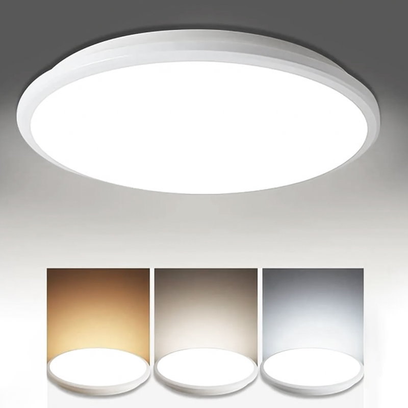  Plafonnier  LED Etanche Rond Blanc  Prolight+ 24W / IP64