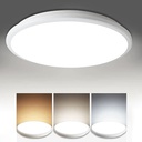  Plafonnier  LED Etanche Rond Blanc  Prolight+ 24W / IP64