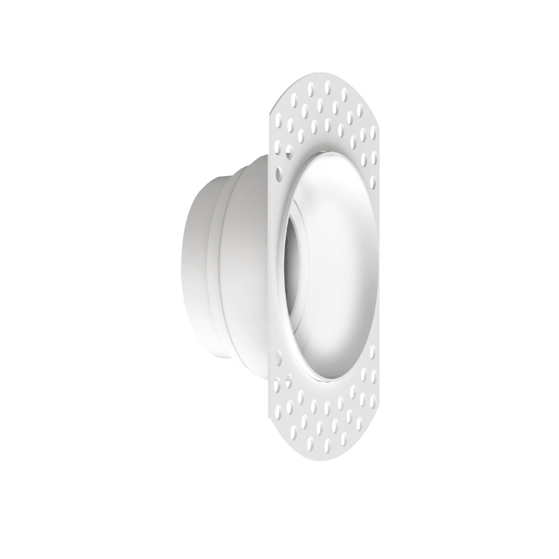 Support de Spot Blanc Sable Rond Etanche Coupe Feu  Encastrable Prolight+ IP65 