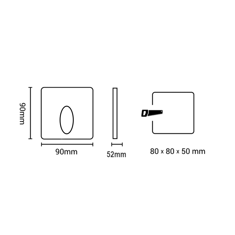 Spot LED Contremarche Magnétique Blanc Extérieur PROLIGHT+