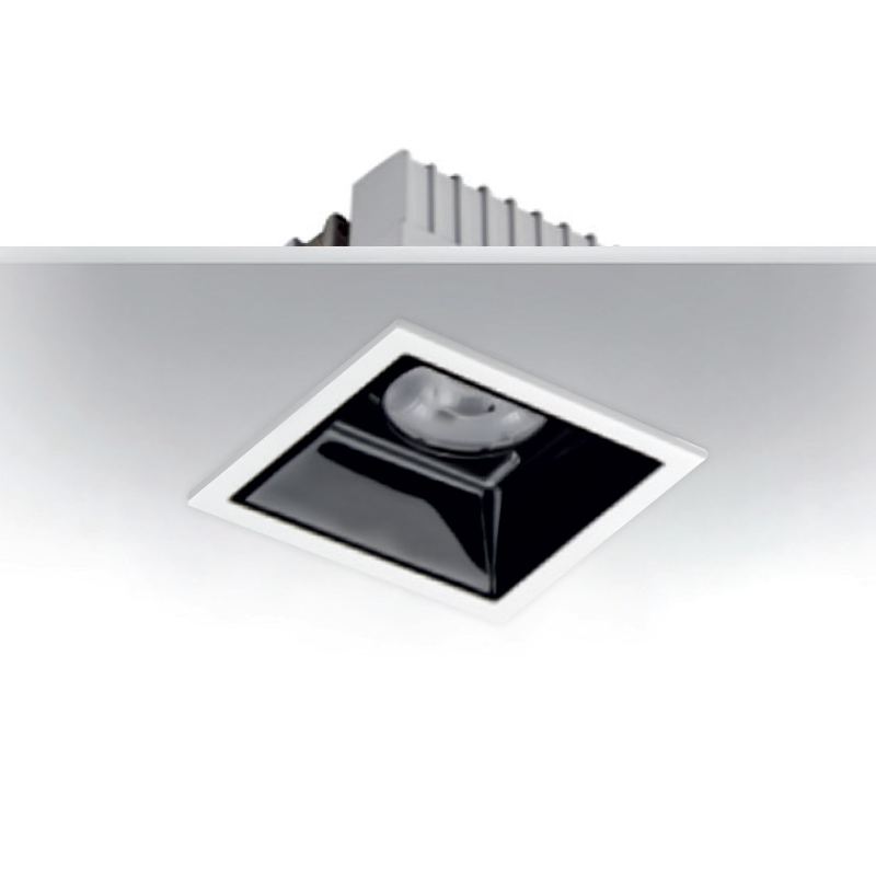 Spotlight led  Carrée Fixe  PROLIGHT+ en aluminum  12W / IP20 alt2