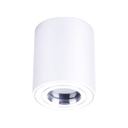 Support de Spot Blanc Apparent Orientable  PROLIGHT+ en aluminum pour une ampoule MR16 / GU10 / 12V / IP20