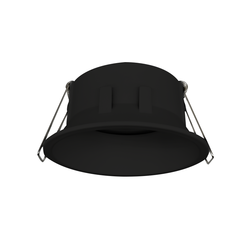 Support de Spot Rond Orientable Noir PROLIGHT+ en aluminium pour ampoule MR16 / GU10 / 220V / 12V / IP20