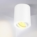 White Surface Mounted Spot Holder Orientable PROLIGHT+ In aluminum for an  MR16 / GU10 lightbulb   / 12V / IP20