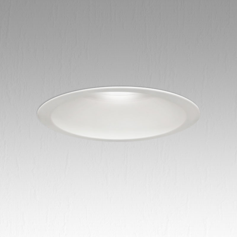 White Recessed Orientable Spot Holder PROLIGHT+ In aluminium for lightbulb GU10 / 12V / IP20