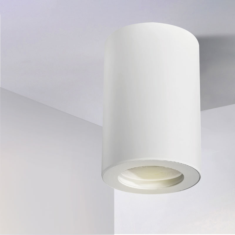 White Surface Mounted Cylindrical PROLIGHT+