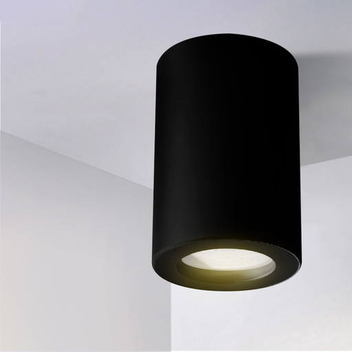 [PRYC351A1622BK] Black Surface Mounted Cylindrical PROLIGHT+