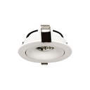 White Recessed Spot Holder PROLIGHT+ in aluminum for a GU10 ledbulb / 12V / IP20