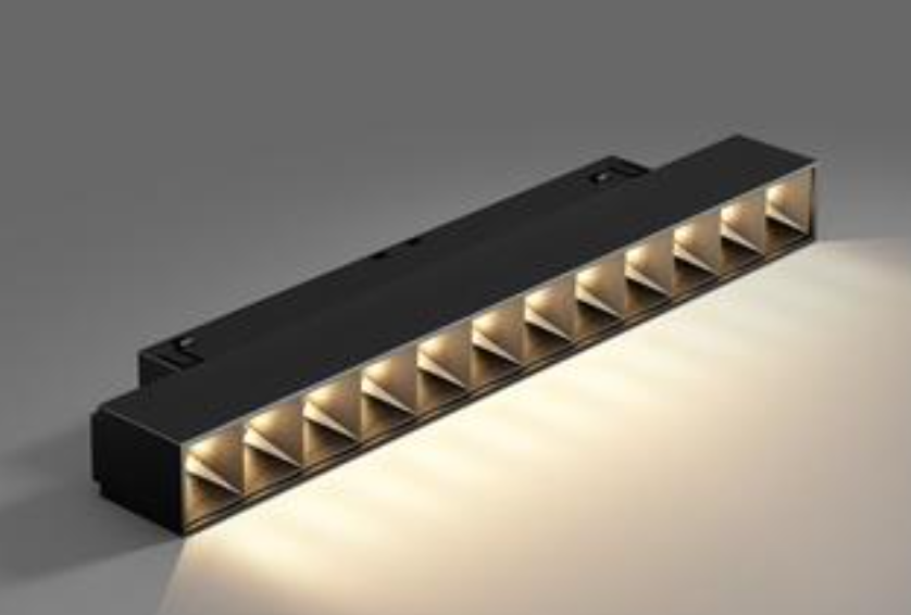 Black Magnetic Linear LED Light PROLIGHT+ in aluminum 3000K I 30W I IP20