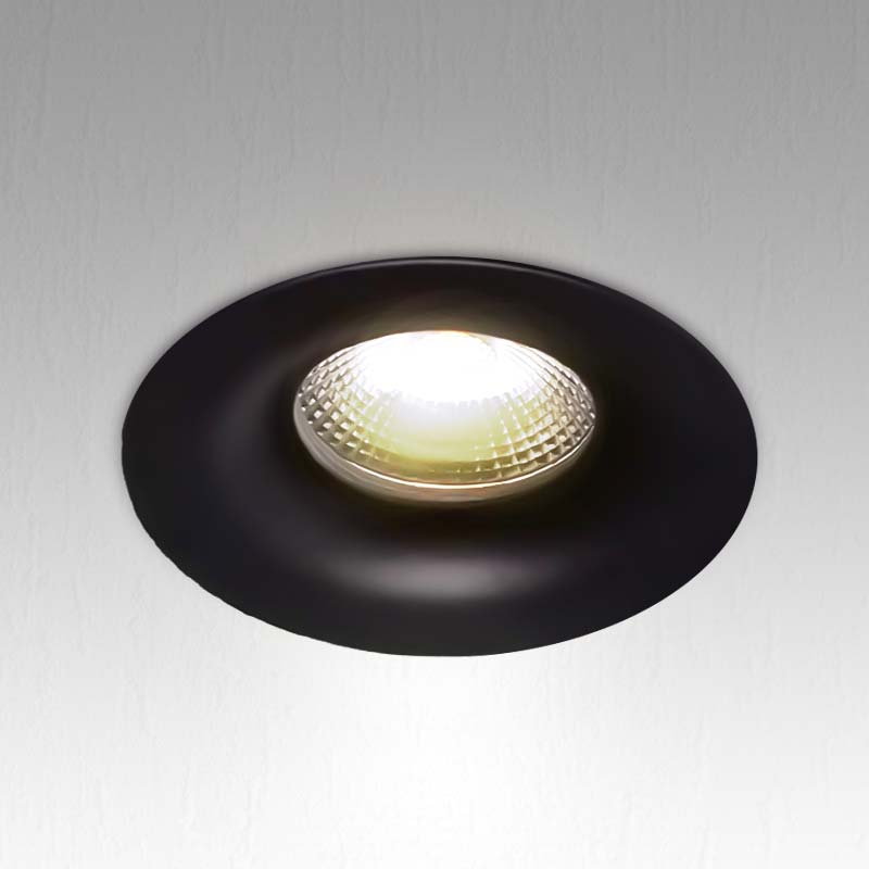 Black Fixed Recessed Spotlight PROLIGHT+