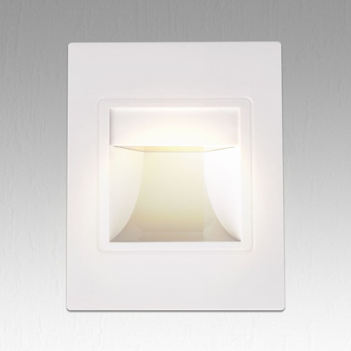 [PR86CL3KWH] White Square Indoor Step LED Light PROLIGHT+