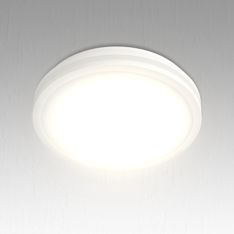 TRI-PROOF All in One White Round Ceiling Lamp  Prolight+ 18W / IP64 