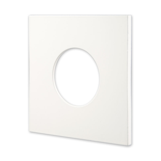 Prolight+ Aluminum Square Cover Sandy White for Waterproof Recessed Spotlight