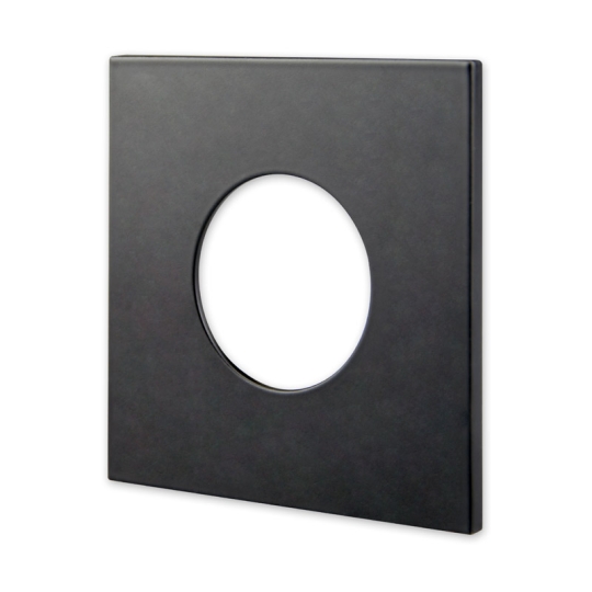 Prolight+ Aluminum Square Cover Sandy Black for Waterproof Recessed Spotlight