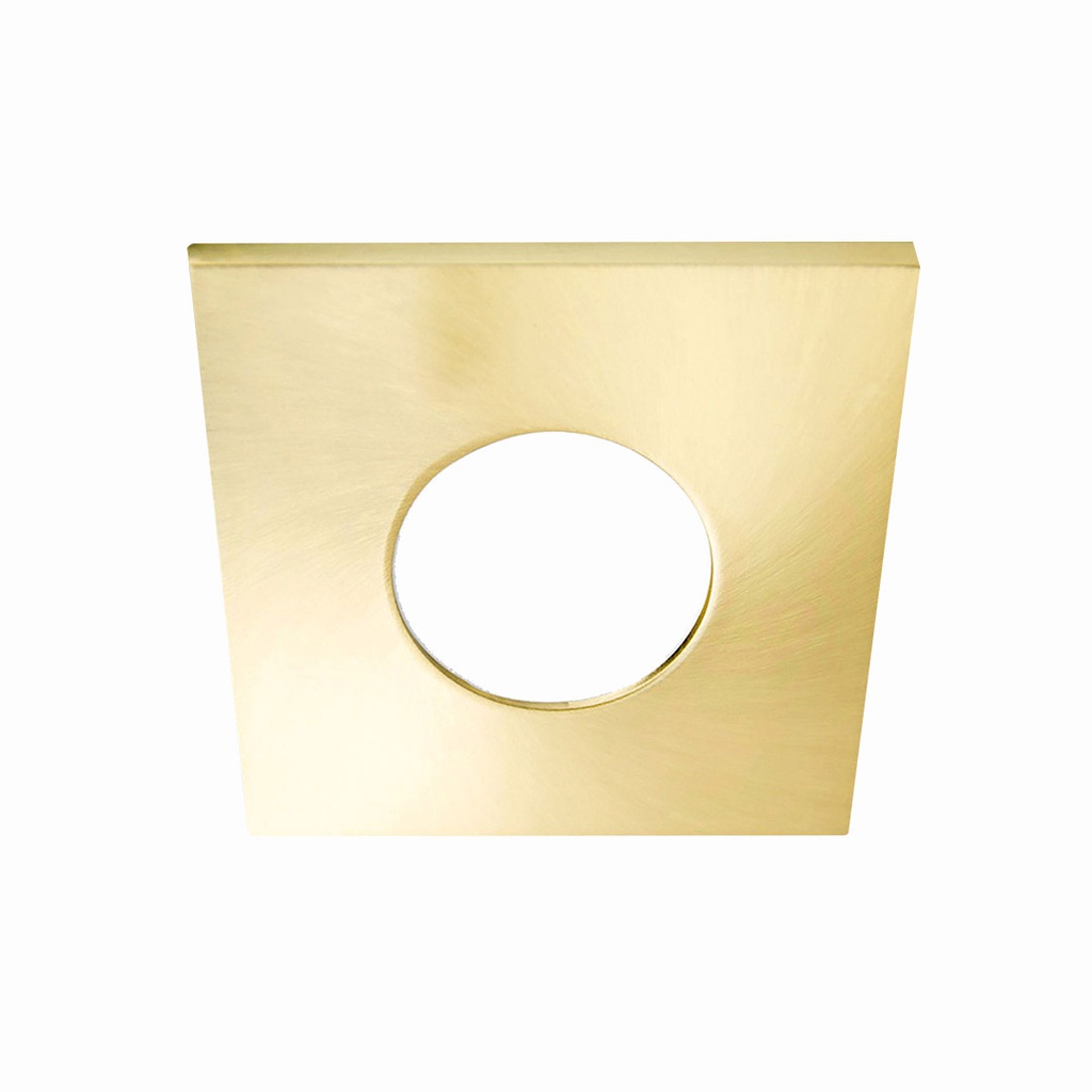 Prolight+ Aluminum Square Cover Brushed Gold for Waterproof Recessed Spotlight