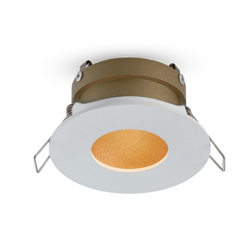 [PRTS8015SDWCGD] Prolight+ IP65 Waterproof Sandy White Round Recessed Spotlight Support