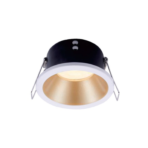 [PRTS6261SDWHCG] Prolight+ IP65 Waterproof Sand White Gold Round Recessed Spotlight Support