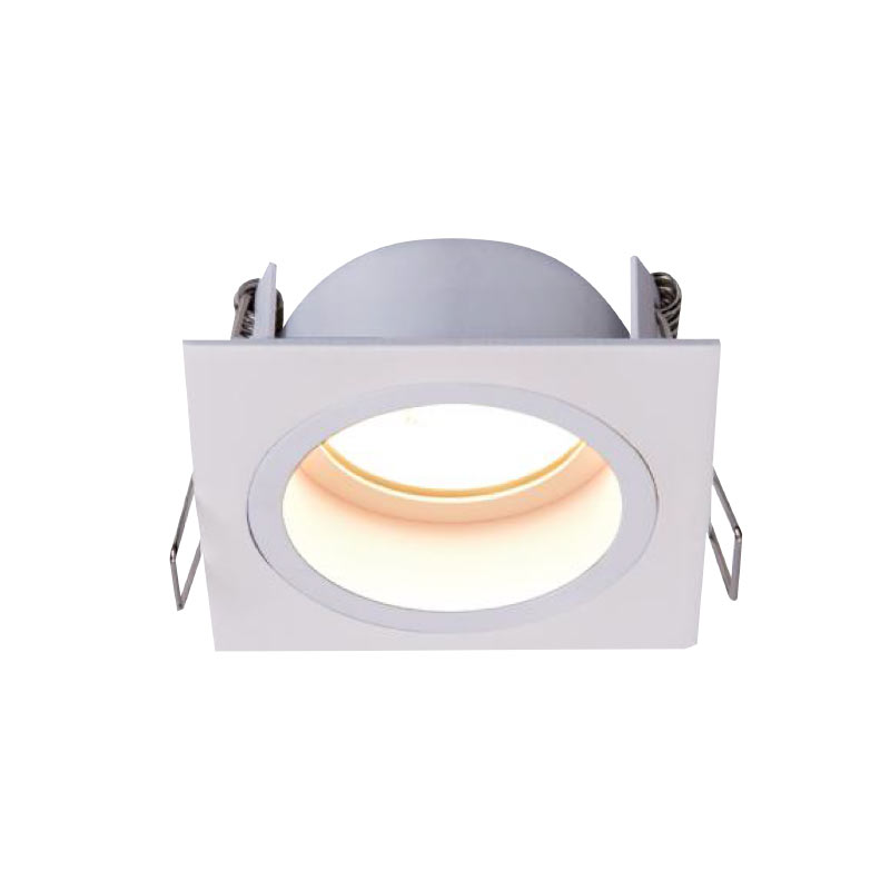 Prolight+ IP65 Waterproof Fire Rated Sand White Square Recessed Spotlight Support