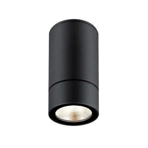 [PRLDCL002CBK] PROLIGHT+ Cylindrical LED Spot Black in Aluminium 10W/ 3000K/ IP65