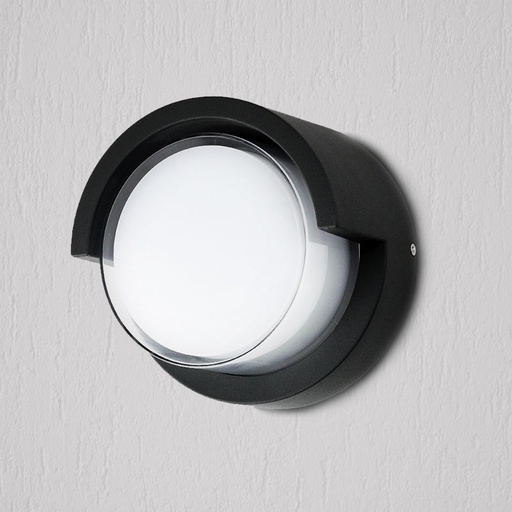 [PRLDWM01222BK] Black Round Wall LED Llight Prolight+