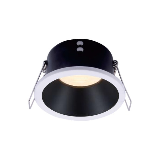 [PRTS6261SDWHSDBK] Prolight+ IP65 Waterproof Sand White Black Round Recessed Spotlight Support